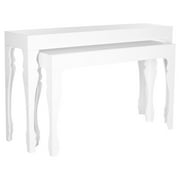Safavieh Beth French Leg Lacquer Stacking Console, White