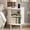 Off White, variant on Fluted Nightstands Set of 2: Mid Century Modern Side Table with Charging Station, Sliding Door & Adjustable Shelf, Round Wood End Table with Drawer for Small Space, Living Room, Bedroom