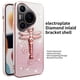 thumbnail image 2 of KADEM For Huawei Pura 70 Pro Pura 70 Pro Case Dragonfly Kickstand TPU Flowers Glitter Phone Cover -, 2 of 5