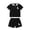 O10-Black, variant on Ulitacool Boy's Outfits Summer Round Neck Short Sleeve Cartoon Dinosaur Prints Tops Pants Elegant Toddler Wear 3-4 Years White