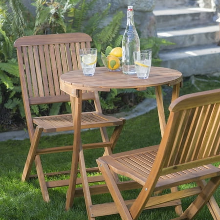 C Coast Lindos 3 Pc Folding Patio Bistro Set Folding Patio Bistro Set
