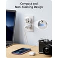 thumbnail image 2 of Adaptador de Enchufe LENCENT Blanco Convierte Enchufe de Europa y Más a EE. UU., 2 of 8