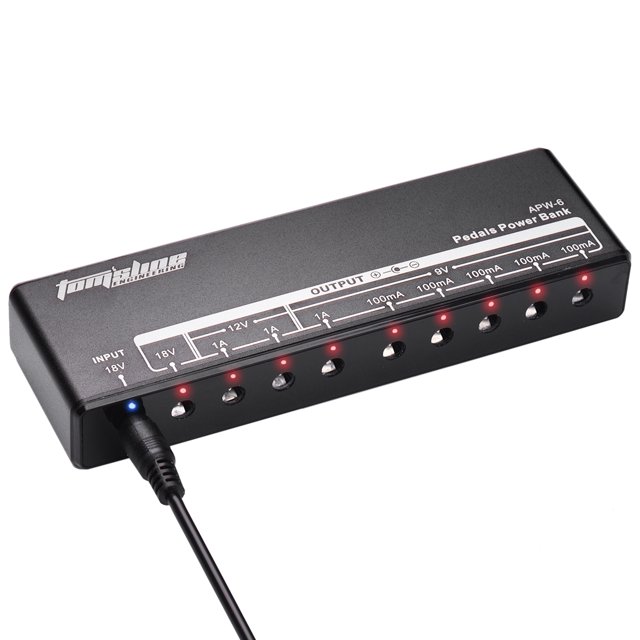 Fuente de alimentación para efectos de guitarra 9 salidas aisladas para efectos de 9V/12V/18V