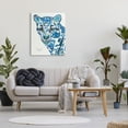 thumbnail image 2 of Stupell Industries Clouded Leopard Collaged Blue Patterns Wildlife Animal Painting Gallery Wrapped Canvas Print Wall Art, Design by Lisa Morales, 2 of 7