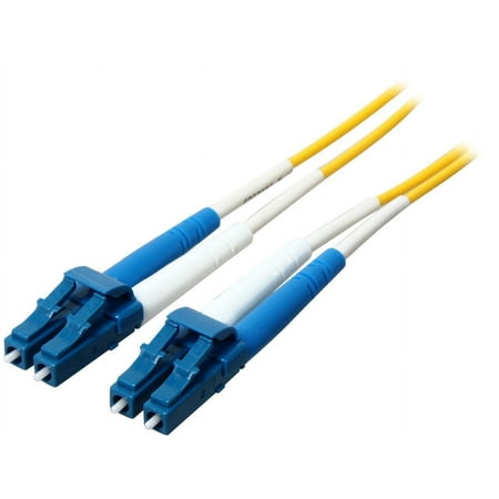 UPC: 0757120374640 | C2G 37464 OS2 Fiber Optic Cable – LC-LC 9/125 Duplex Single-Mode PVC Fiber Cable  Yellow (49.2 Feet  15 Meters)