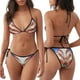 thumbnail image 3 of Fotbe Patriotic Butterfly Floral Traje de Baño para Mujer de Dos Piezas – Bikini Sexy de Tirantes Tipo Halter con Diseño Triangular, 3 of 6