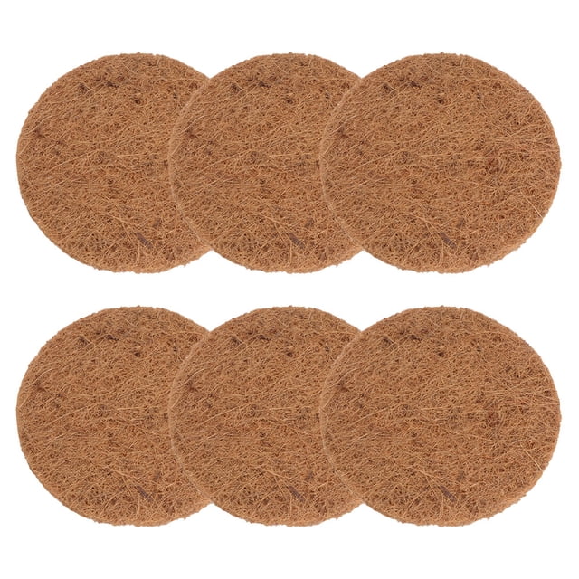 6 almohadillas de fibra de coco para nidos de pájaros, esterilla de fibra de coco para nidos de cría de aves