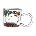 thumbnail image 1 of Tazas de café de doble pared, modernas, para latte, capuchino, zumos y bebidas. claro, 1 of 9