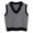 Black, variant on Babysbule Women's Fashion Sweater Fashion Women's Casual V-Neck Pullover Shirt Collision Color Sleeveless Sweater Vest
