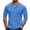 Blue, variant on YODETEY George Men’s Waffle Knit Henley Long Sleeve Casual Shirt, Everyday Soft Knit Henleys for Mens ,Big and Tall Black,Size XXL