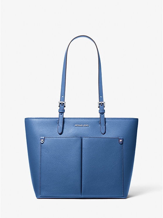 Michael Kors Outlet Mirella Medium Pebbled Leather Tote Bag