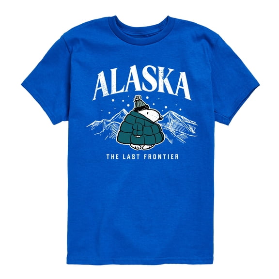 Peanuts - Snoopy - Puffer - Alaska Last Frontier - Toddler And Youth Short Sleeve Graphic T-Shirt