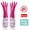 Pink, variant on Rubber Cleaning Gloves with Fleece Lining, Long Cuff for Dishwashing, Non-Slip Household Gloves for Kitchen Cleaning, One Size Fits Most