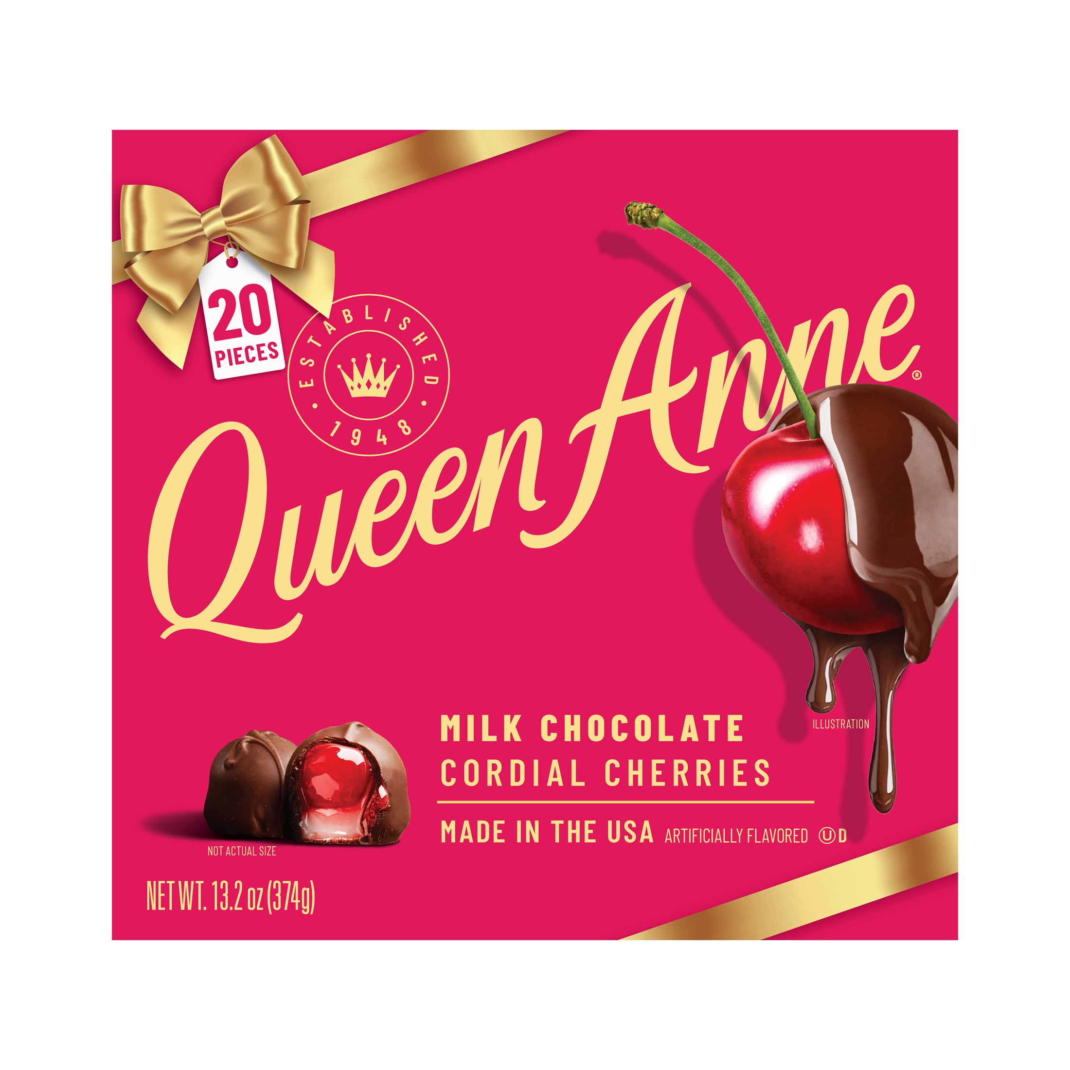 Queen Anne Christmas Candy: Chocolate Cherry Cola Cordial Cherries