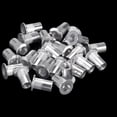 thumbnail image 3 of Unique Bargains 8-32 Écrous Rivets en Alliage d'Aluminium Tête Plate Filetée Écrou Argent 25 Pcs, 3 of 6
