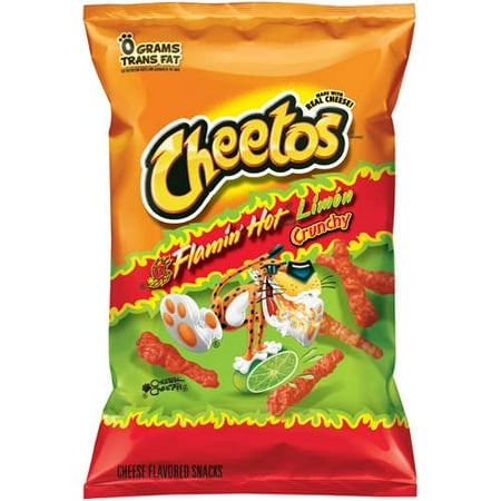 Cheetos: Flamin' Hot Limon Crunchy Cheese Flavored Snacks, 9 oz