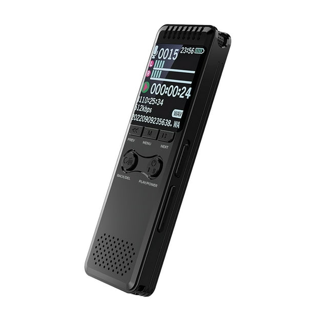 Dsscvnef Enregistreur Vocal Numérique Lecteur MP3 MP4 Appareil Audio Portable avec Fonction de Lecture Mini Enregistreur pour Conférences Réunions
