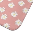 thumbnail image 3 of Pink Daisy Flower White Blooms Pattern Dish Drying Mat for Kitchen 1 Pack, Ultra Absorbent Microfiber Dishes Drainer Mats,18"x24", 3 of 4