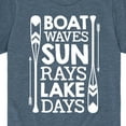 thumbnail image 3 of Instant Message - Lake Days Quote - Toddler & Youth Short Sleeve Graphic T-Shirt, 3 of 6
