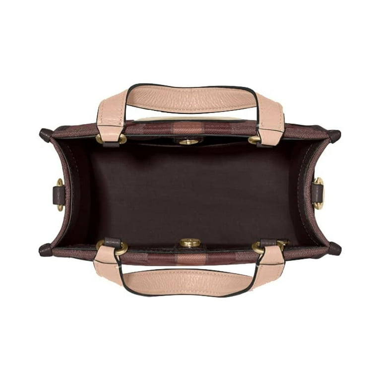 Coach Signature Leather Handbag - Jacquard Dempsey Tote 22 (IM