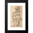 thumbnail image 2 of Adriaen van Ostade 12x18 Black Modern Framed Museum Art Print Titled - Facade of a Corner House with Open Dormer Window (1620 - 1685), 2 of 5