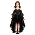 Higha Win s Way Girls Halloween Gothic Offâ Shoulder Tulle Dress, Long Lace ...
