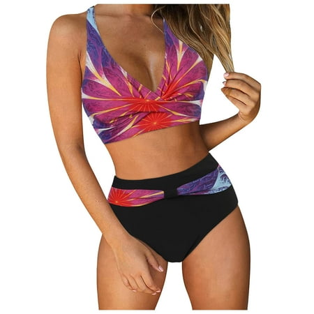 Aayomet Micro Bikini Extreme G String Thong Bikini Sexy Mini Bathing Suit for Women (Watermelon Red  L)