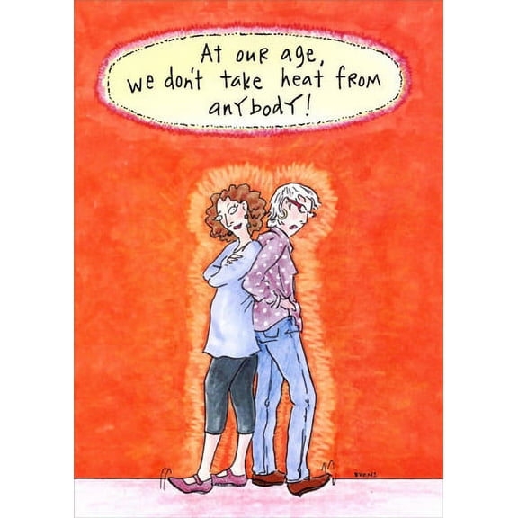 Oatmeal Studios Don’t Take Heat From Anybody Funny Birthday Card for Her / Woman