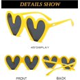 thumbnail image 5 of Gafas de sol de gran tamaño en forma de corazón para mujer, gafas de sol bonitas y bonitas con montura grande a la moda para fiesta, 5 of 5