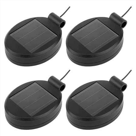 

4 Packs Solar LED Light Replacement Top Part Panel Solar Panel Lantern Lid Light Bulb Accessories Battery Box