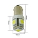 thumbnail image 4 of Bombilla LED para instrumentos de automóvil BA9S T4W W6W 6V 12v 24v 12 24 V Volt Super 1W Lámpara de tablero de lectura de mapas para automóvil, camión, luz de posición lateral de estacionamiento, 4 of 5
