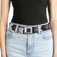 thumbnail image 5 of Buckle-Down Belt, Seatbelt Buckle Belt, Chevron Weathered Black Grays, 30 to 44 Inches, 5 of 9