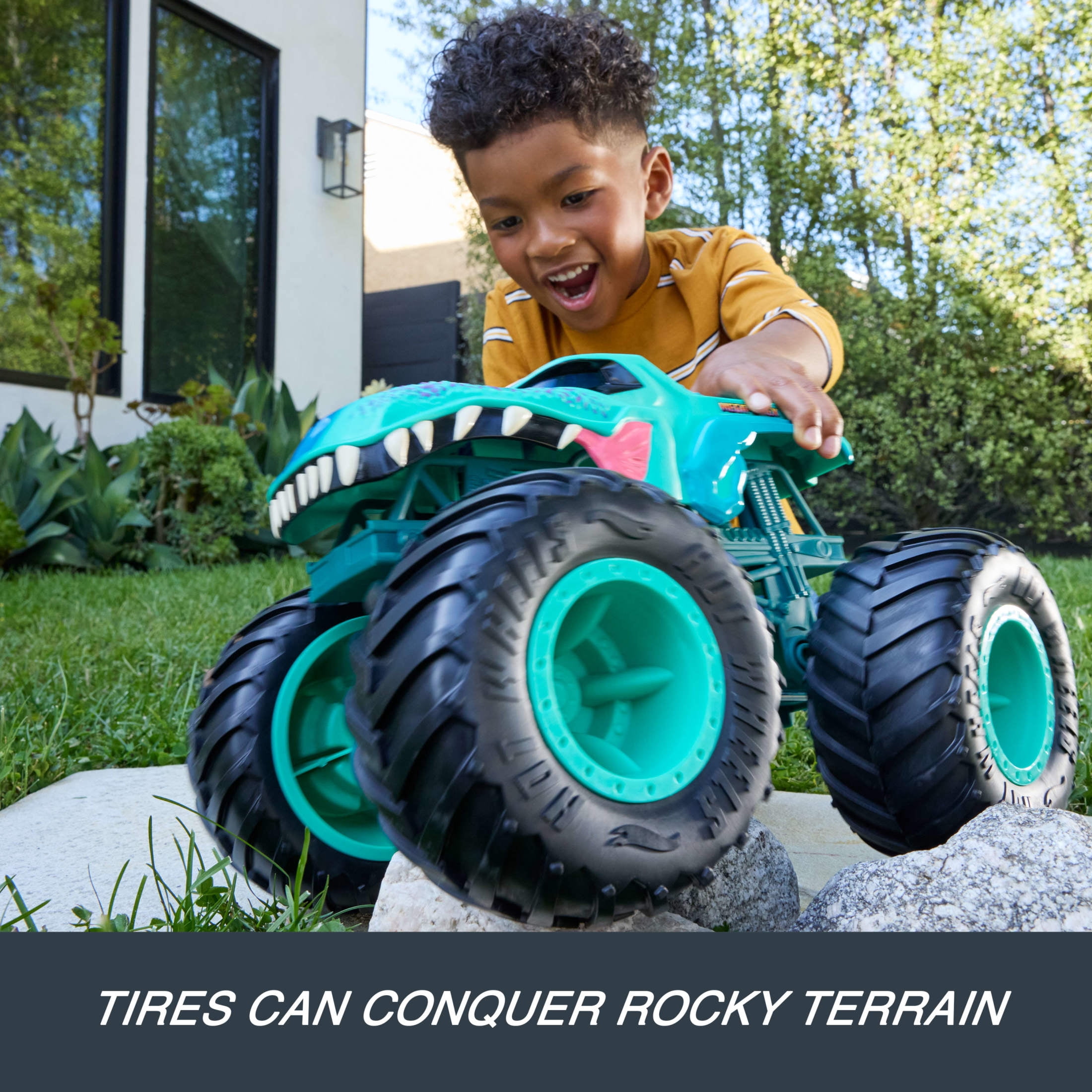 Hot Wheels Monster Trucks Colossal Mega-Wrex Toy Truck, Large-Scale Vehicle with Big Wheels