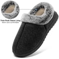 thumbnail image 4 of Ecetana Womens Closed Back Slippers Warm Soft Comfy Memory Foam Non-Slip House Shoes with Fluffy Collar, 4 of 8