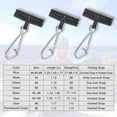 thumbnail image 3 of Sinker Slides for Fishing, Sinker Weight Silder Line Slide Sleeve Swivel Duo Lock Snaps for Saltwater Surf Bottom Fishing Fish Fider Rig Catfish Rig Black Hook Snap 50 Pack, 3 of 6