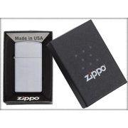 Zippo Slim Brushed Chrome Pocket Lighter