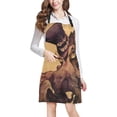 thumbnail image 1 of HATIART Vintage Fantastic Gothic Octopus Chef Kitchen Apron, Adjustable Strap Waist Ties, Front Pockets, Perfect for Cooking, Baking, Barbequing, 1 of 2