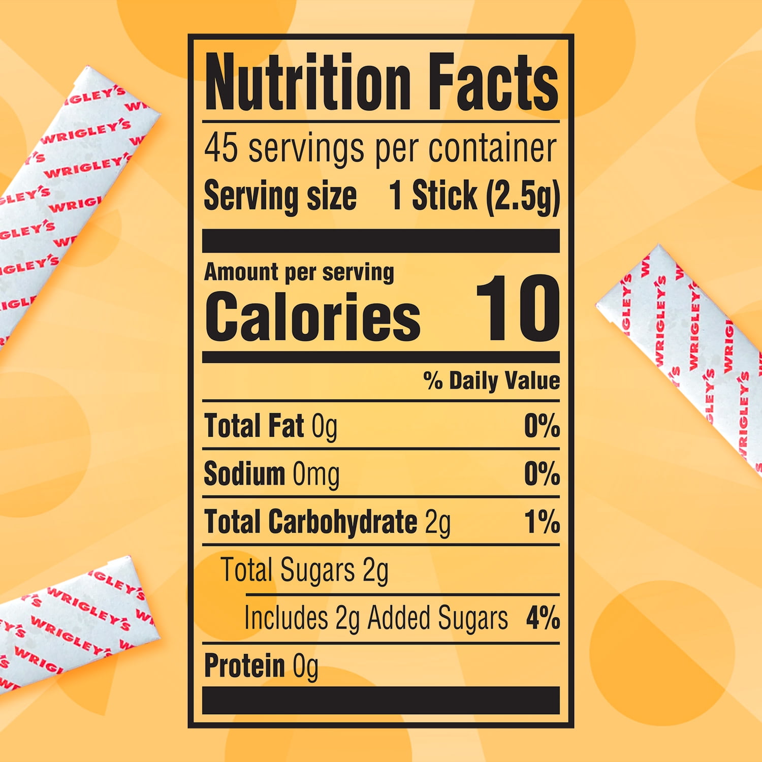 Juicy Fruit Chewing Gum, Value Pack - 15 Count (3 Pack - 45 Total Pieces)