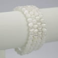 thumbnail image 2 of Natural AA Grade Selenite Gemstone 6mm Round Beads Stretch Bracelet 7" Unisex, 2 of 2