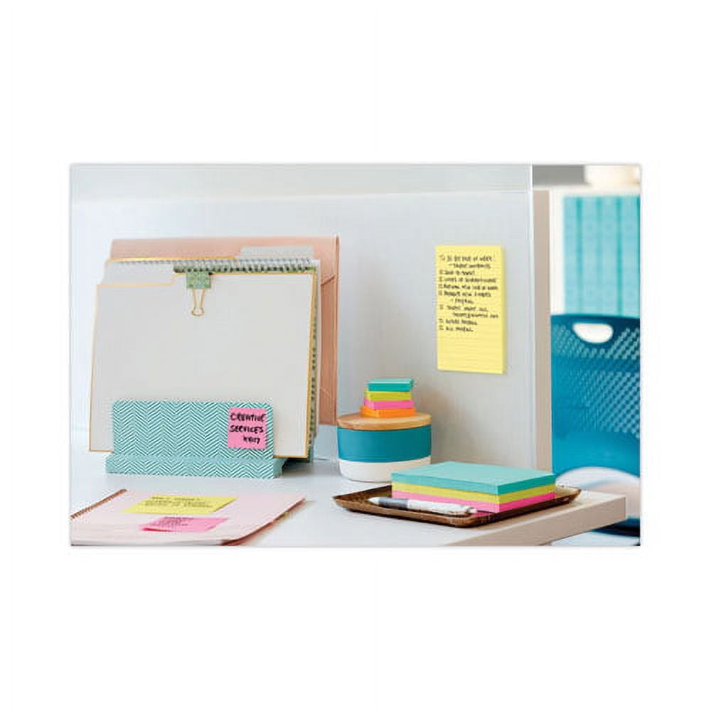 Pads in Canary Yellow, Note Ruled, 4" x 6", 90 Sheets/Pad, 5 Pads/Pack | Bundle of 2 Packs