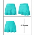 thumbnail image 3 of DOKOTOO Swim Bottoms for Women High Waistband Layered Swim Skirt Fashion Ruffle Swimsuit Bottom Solid Summer Bathing Suit Bottoms, 3 of 11