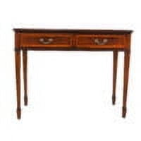 NOF114 Small Mahogany Banded Desk