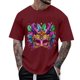 thumbnail image 1 of Tops para hombre, blusas y camisas de manga corta con cuello redondo para hombre, camisetas casuales con estampado de moda para hombre, blusa de manga corta, blusa de poliéster para hombre., 1 of 5