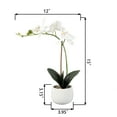 thumbnail image 2 of Better Homes & Gardens 15" Artificial Real Touch Orchid Flowers in White Ceramic Planter, 2 of 2