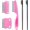 Pink, Black, variant on 5 Pieces Dog Eye Combs Tear Stain Remover Combs Pet Grooming Comb for Small Dogs Gently Removing Eye Mucus and Crust (Yellow, Black)