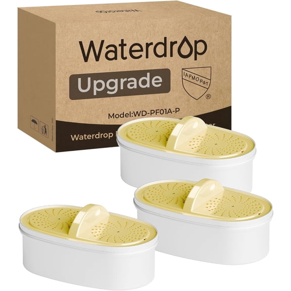 [Original] Waterdrop Upgrade NSF 53&42&372 Certified Replacement Filters, for All Waterdrop Pitcher and Dispenser, 3 Packs