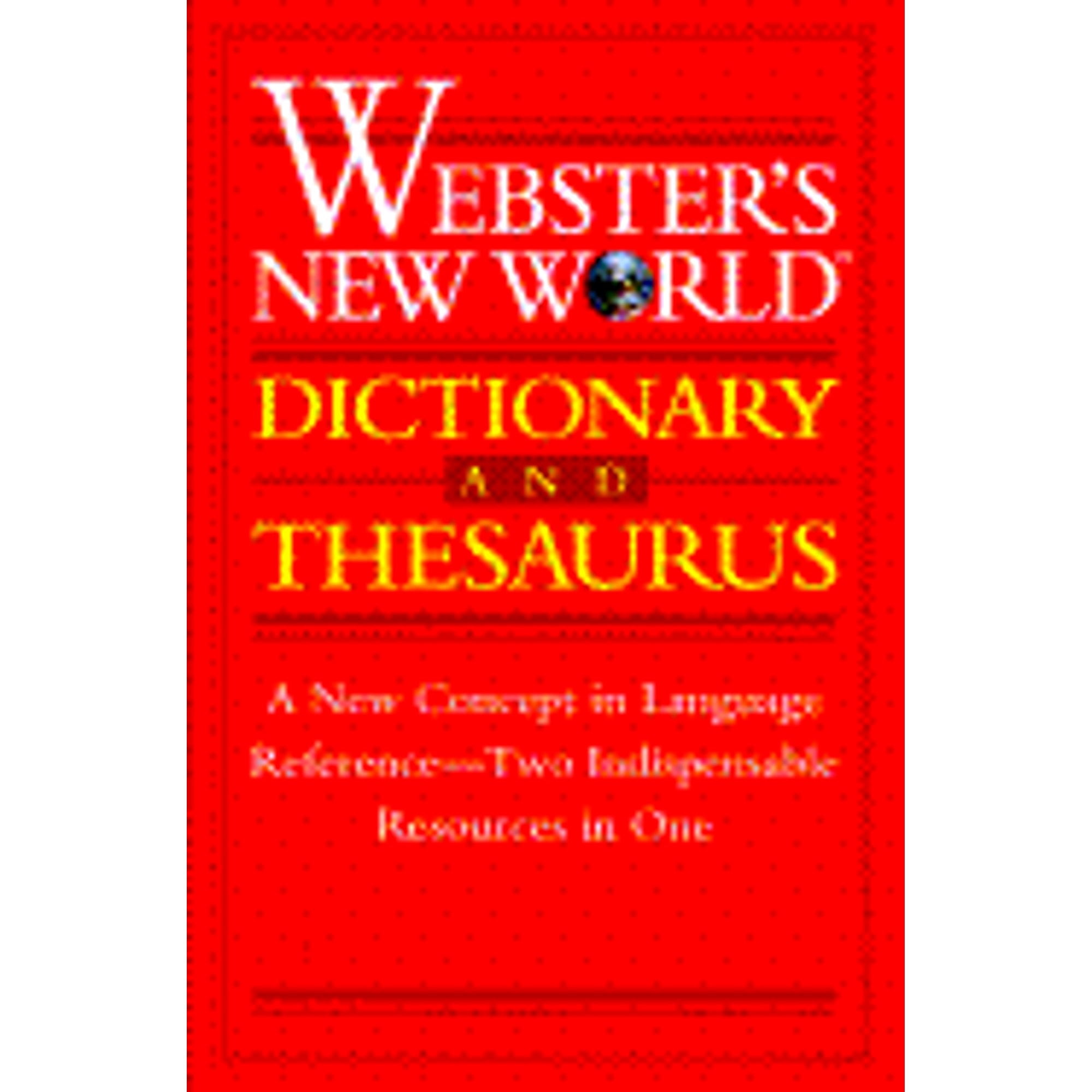 ster's New World Dictionary and Thesaurus (PreOwned Hardcover 9780028605746) by ster's