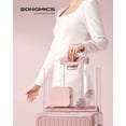 thumbnail image 2 of Caja de Joyas SONGMICS Estuche de Viaje Organizador de 2 Capas Rosa Jelly, 2 of 7
