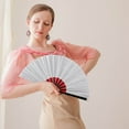 thumbnail image 5 of BiFandian Large Folding Hand Rave Fan for Women/Men, Chinese Japanese Handheld Fans, Perfect for Cooling, Dance, Gift, Drag Queen, Decoration & Wedding, 5 of 5