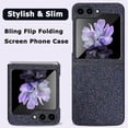 thumbnail image 5 of Compatible Samsung Galaxy Z Flip 5 Case with Screen Protector,Luxury Diamond Shockproof Galaxy Z Flip 5 Cover,Slim Sparkle Bling Samsung Z Flip 5 Case for Samsung Galaxy Z Flip 5 5G Case Black, 5 of 7